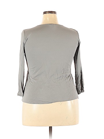 Eileen Fisher 3/4 Sleeve Silk Top (view 2)