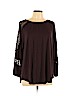Ann Taylor LOFT 100% Rayon Brown Long Sleeve Top Size XL - photo 1