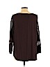 Ann Taylor LOFT 100% Rayon Brown Long Sleeve Top Size XL - photo 2