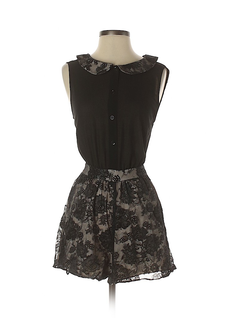 Alice + Olivia 100% Polyester Black Romper Size 2 - photo 1