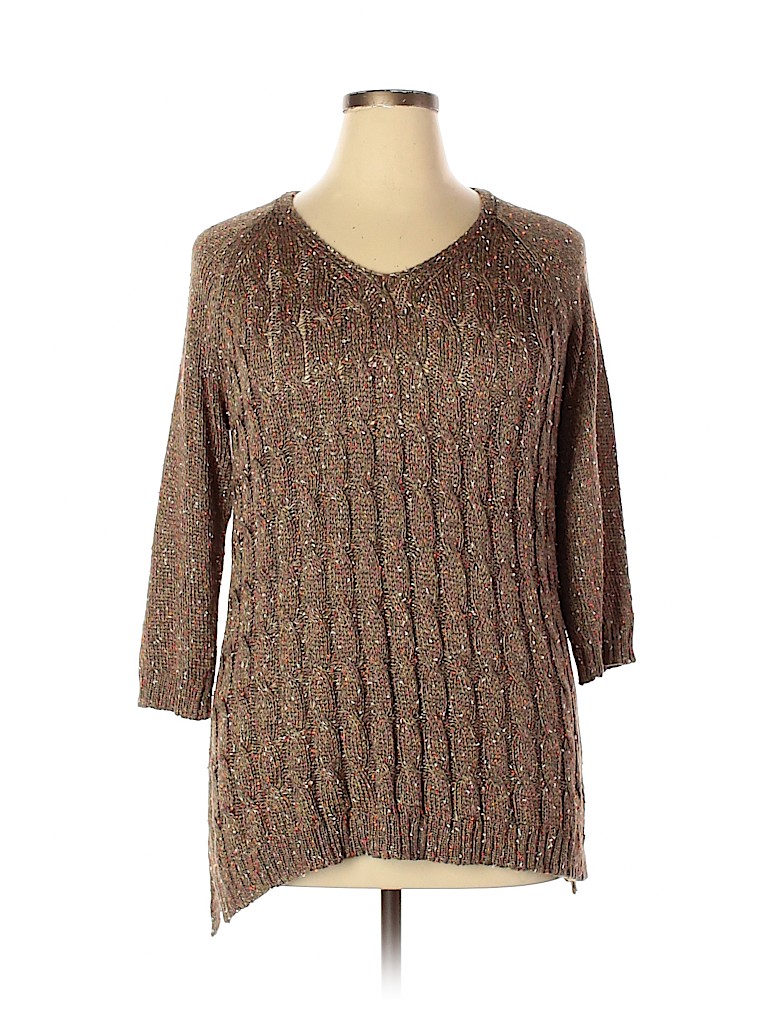 Orvis Brown Pullover Sweater Size XL - photo 1