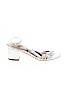 Aquazzura 100% Leather Silver Heels Size EU 35 - photo 1