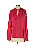 H&M 100% Polyester Pink Long Sleeve Blouse Size 4 - photo 1