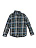 Vans 100% Cotton Plaid Blue Long Sleeve Button-Down Shirt Size M (youth) - photo 1