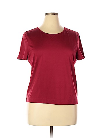 Linda Allard Ellen Tracy Short Sleeve Silk Top (view 1)