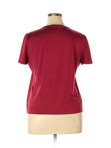 Linda Allard Ellen Tracy Short Sleeve Silk Top (view 2)