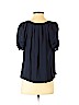 Joie 100% Silk Blue Short Sleeve Silk Top Size S - photo 2