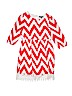 Sequin Hearts 100% Polyester Chevron-herringbone Ivory Dress Size 12 - photo 1