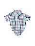Janie and Jack 100% Cotton Blue Short Sleeve Button-Down Shirt Size 12-18 mo - photo 2