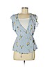 One Clothing 100% Rayon Blue Short Sleeve Top Size M - photo 1
