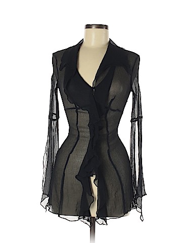 Express Long Sleeve Silk Top (view 1)