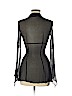 Express 100% Silk Black Long Sleeve Silk Top Size 7 - 8 - photo 2