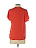 H&M 100% Polyester Orange Short Sleeve Blouse Size 2 - photo 2