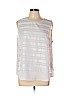 Banana Republic Factory Store 100% Polyester Ivory Sleeveless Blouse Size L (petite) - photo 1