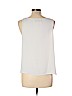 Ann Taylor LOFT 100% Cotton Ivory Sleeveless Blouse Size L (petite) - photo 2