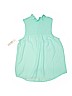 No Boundaries 100% Polyester Solid Green Sleeveless Blouse Size 7 - 9 - photo 2