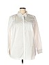 Talbots White Long Sleeve Button-Down Shirt Size 2X - photo 1