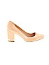 Karl Lagerfeld Paris 100% Leather Tan Heels Size 10 - photo 1