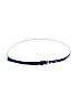 Gap 100% Polyurethane Solid Blue Belt Size L - photo 1