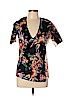 10 Crosby Derek Lam Black Short Sleeve Blouse Size 10 - photo 1