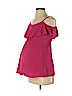 Old Navy - Maternity 100% Rayon Pink Short Sleeve Blouse Size XS - photo 1