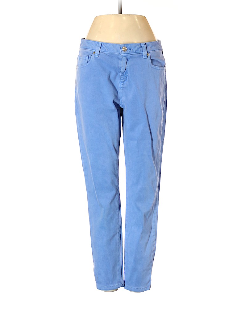 MICHAEL Michael Kors 100% Cotton Blue Jeggings Size 4 - photo 1