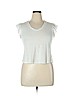 Rebecca Taylor Ivory Short Sleeve T-Shirt Size L - photo 1