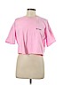 Topshop 100% Cotton Pink Short Sleeve T-Shirt Size 8 - photo 1