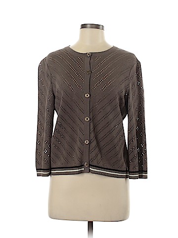 St. John Sport Wool Cardigan (view 1)