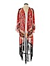 Xhilaration 100% Polyester Red Kimono Size XS - photo 1