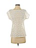 Trina Turk 100% Cotton Ivory Short Sleeve Top Size P (petite) - photo 1