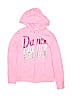 Justice Graphic Pink Zip Up Hoodie Size 10 - photo 1