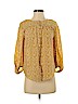 Ann Taylor LOFT 100% Polyester Yellow Long Sleeve Blouse Size S (petite) - photo 1