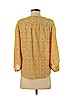 Ann Taylor LOFT 100% Polyester Yellow Long Sleeve Blouse Size S (petite) - photo 2