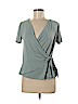 She + Sky Green Short Sleeve Top Size M - photo 1