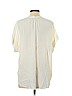 Point Sur 100% Viscose Ivory Short Sleeve Blouse Size S - photo 2