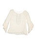 Knit Works 100% Rayon Ivory 3/4 Sleeve Blouse Size XL (youth) - photo 2