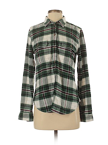 American Eagle Outfitters Long Sleeve Button-Down Shirt (view 1)