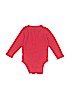 Old Navy 100% Cotton Red Long Sleeve Onesie Size 18-24 mo - photo 2