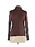Leo & Nicole 100% Rayon Brown Long Sleeve Turtleneck Size L (petite) - photo 1
