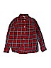 H&M 100% Cotton Red Long Sleeve Button-Down Shirt Size 11 - 12 - photo 1