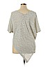 TWO by Vince Camuto White Short Sleeve Top Size XL - photo 2
