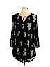 Torrid 100% Rayon Black 3/4 Sleeve Blouse Size Lg Plus (0) - photo 1