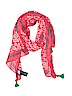 Tommy Hilfiger 100% Acrylic Print Pink Scarf One size - photo 1