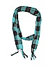 Unbranded Checkered-gingham Teal Scarf One size - photo 1