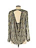 Lush 100% Polyester Blue 3/4 Sleeve Blouse Size L - photo 2