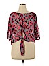 Love, Fire 100% Polyester Pink 3/4 Sleeve Blouse Size XL - photo 1