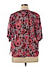 Love, Fire 100% Polyester Pink 3/4 Sleeve Blouse Size XL - photo 2