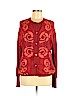 Hermès 100% Cotton Red Cardigan Size M - photo 1