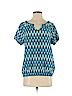 Banana Republic 100% Polyester Blue Short Sleeve Blouse Size S (petite) - photo 1